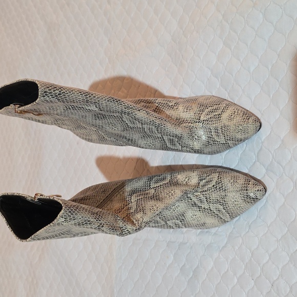 Fashion Nova Shoes - Fashion Nova Snakeskin Heeled Boots